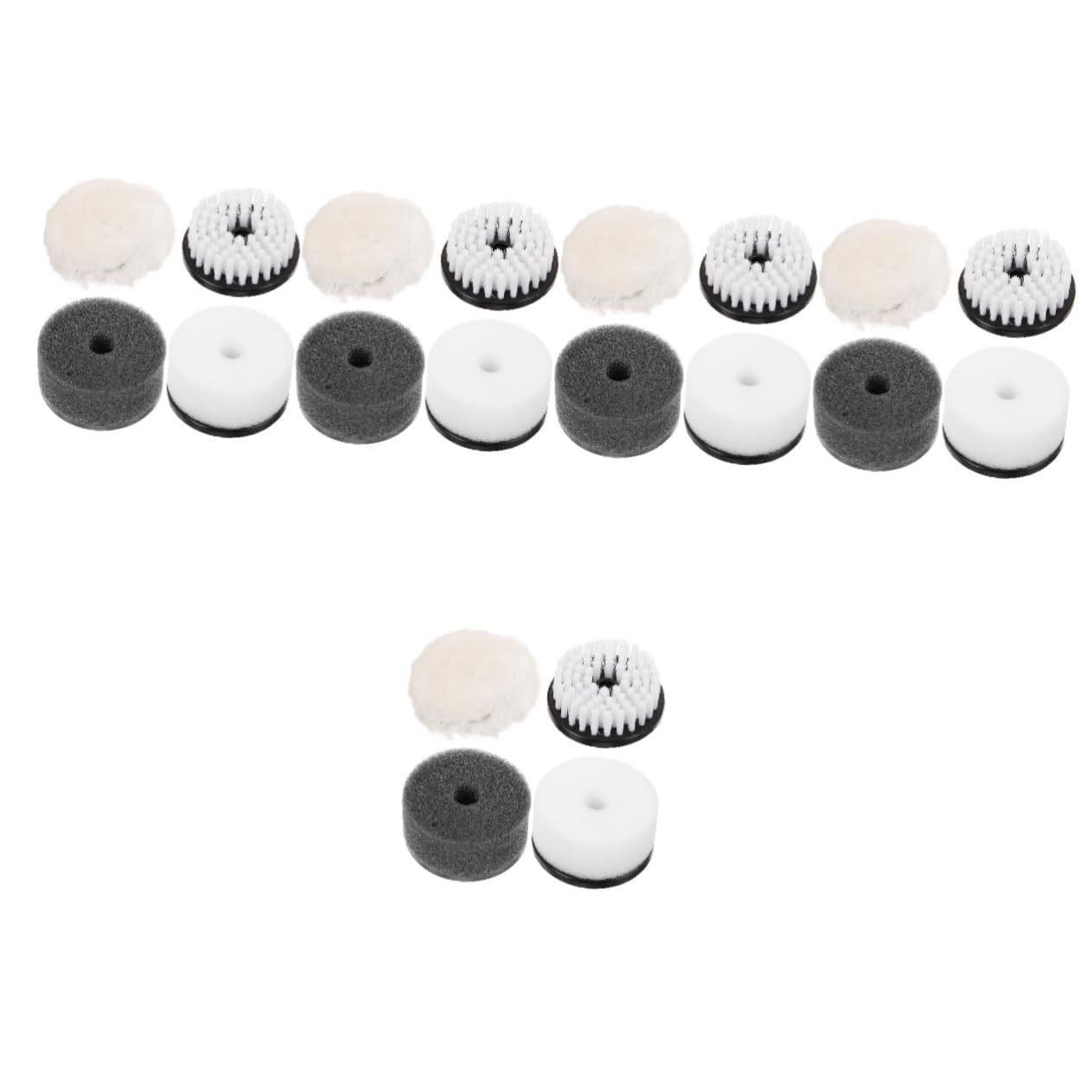 FRCOLOR 5 Ensembles Lot De 5 Accessoires De Polissage pour L'Entretien Le Nettoyage Le Polissage L'Applicateur La Brosse La Brosse À Chaussures La Peluche 4 4 pièces * 5