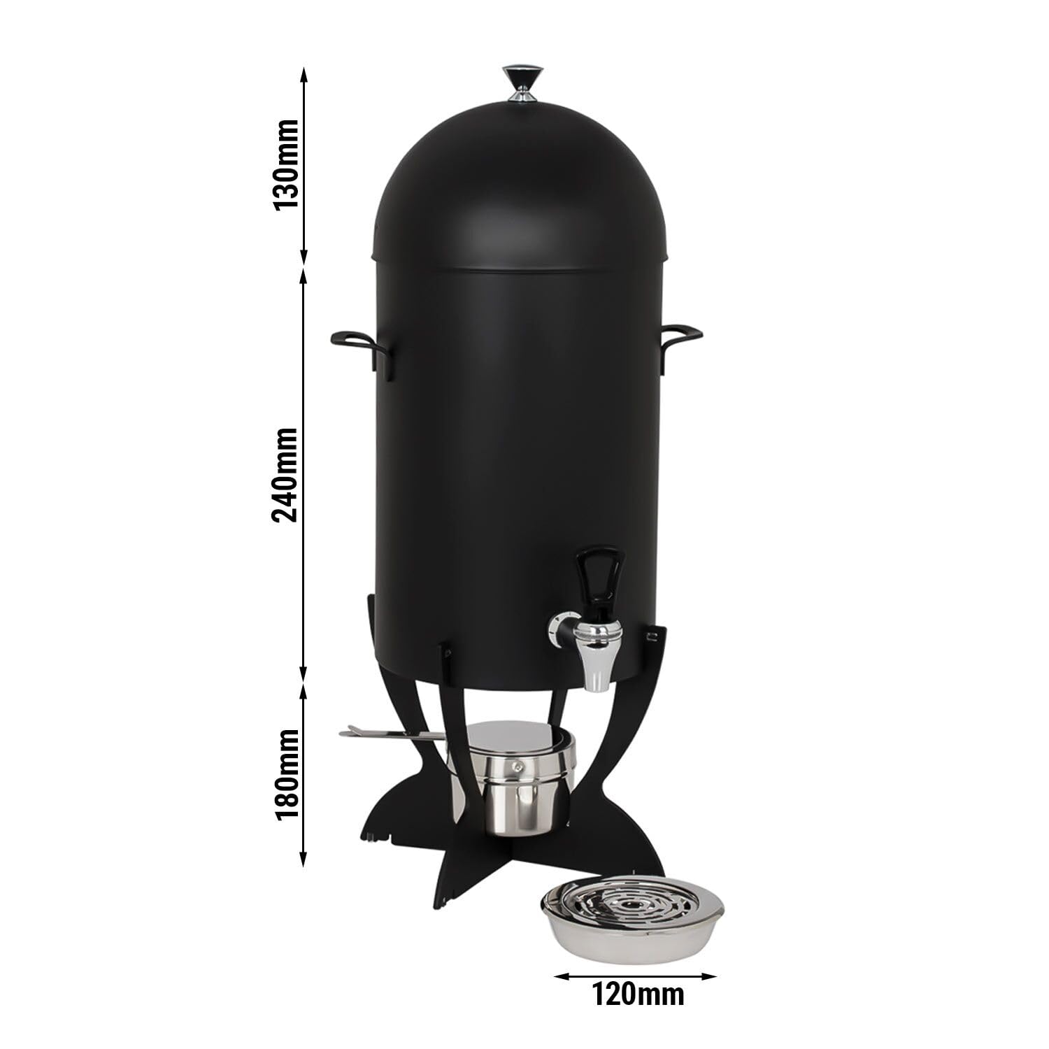 GGM Gastro | HDG1S | Dispensador de bebidas calientes - 5 litros - Negro