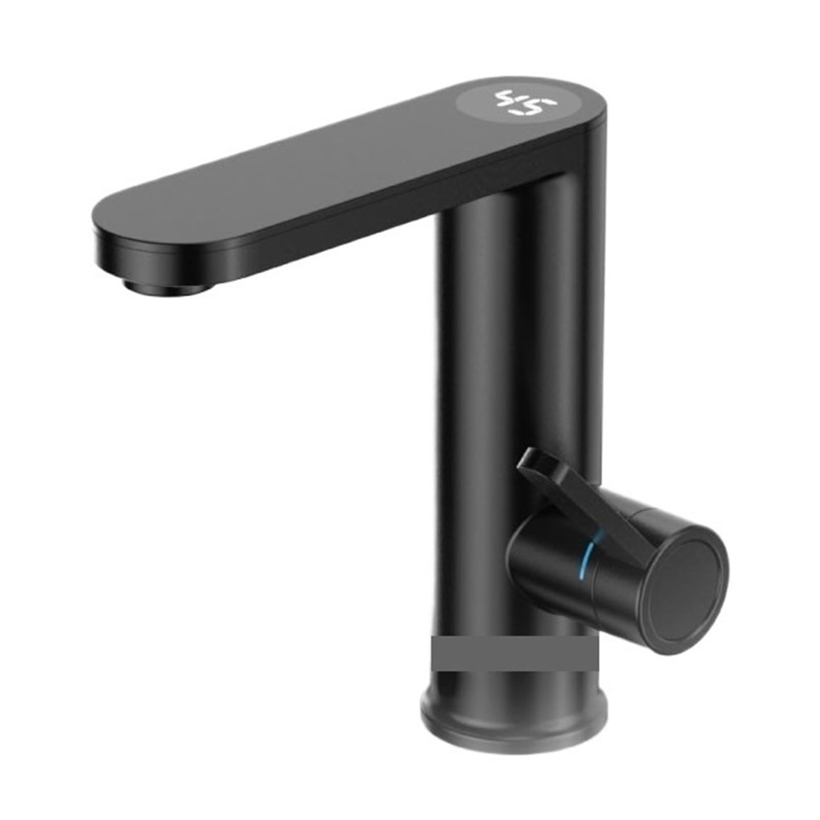 Chauffe-eau électrique instantané de bassin robinet noir mat