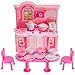 26Pcs Doll Kitchen Accessories Dining Table Chairs Dinnerware Cabinet Doll Accessories Tableware Mini Furnitures for Barbie Doll