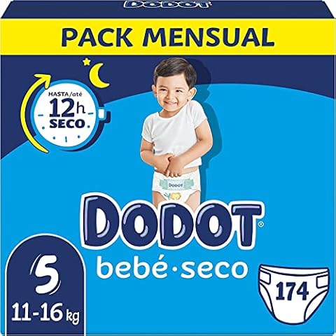 Dodot Pañales Bebé-Seco Talla 5 con Protección Antifugas Cover