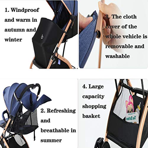 Kinderkraft lichtgewicht buggy 3 In 1 Lichtgewicht Kinderwagen Wandelwagen Hoge Landschap Anti-shock Luxe Baby… - Afbeelding 7