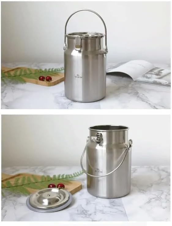 304ステンレススチール ミルク缶 密閉蓋付き バケツ 発酵 ワイン