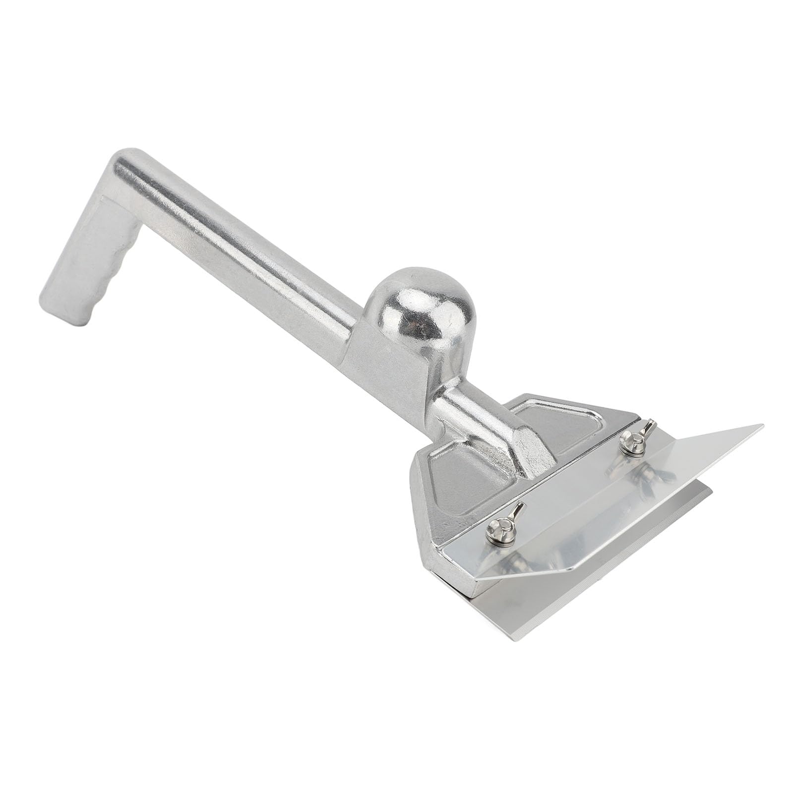 JAOCDOEN Griddle Scraper with Replacement Stainless Steel Blades Long Ergonomic Handle Aluminum Flat Top Grill Scraper for Home Commercial Use