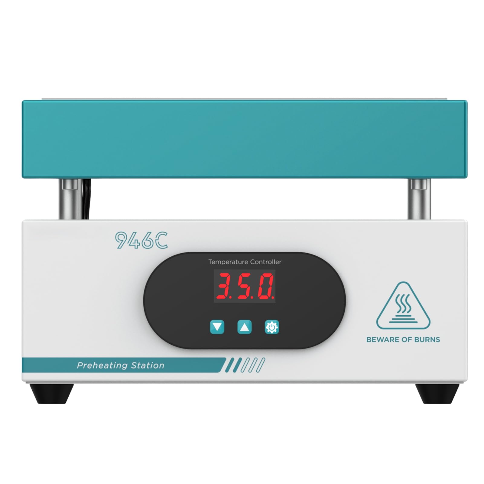 600W 220V Stazione di Saldatura Piastra Riscaldante 20 x 20 cm Area di Controllo Della Temperatura da Temperatura Ambiente a 350 °C Stazione di Riscaldamento per Rilavorazione SMD Rimozione PCB