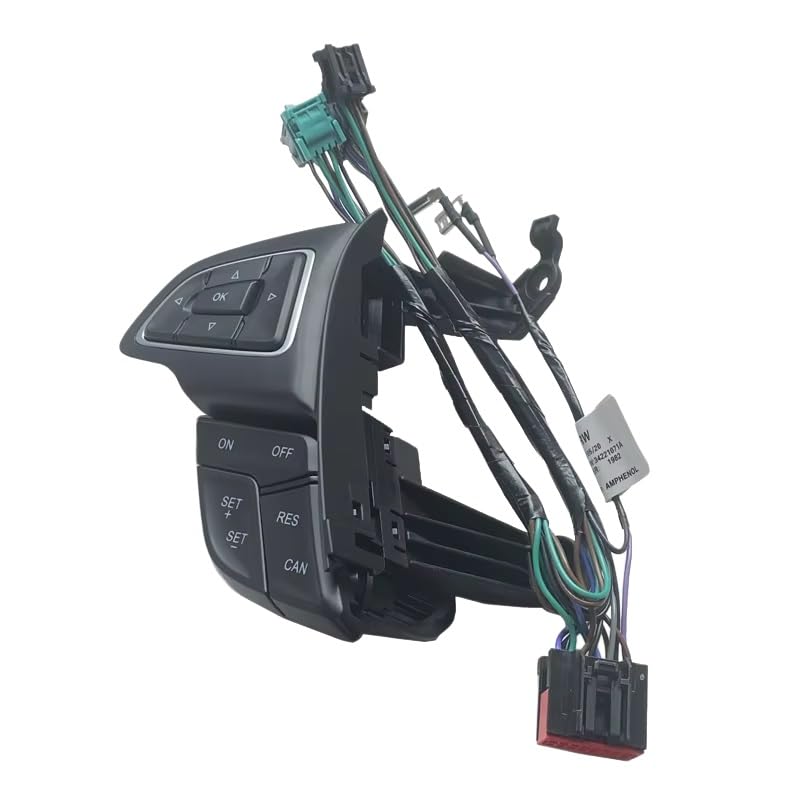 Cruise Control Switch for Focus 3 Cruise Buttons Car Multi-Function Steering Wheel Control Button with Cables