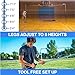 9 Square Game Set - Indoor, Outdoor, Giant, Portable Metal Frame & Net, Waterproof, Quick Setup - Backyard, Beach, School, Camp, Lawn, Yard Games Fun Activity for Family, Kids, Teens & Adults