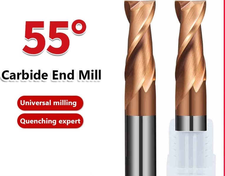 2フルートカーバイドエンドミル HRC55合金コーティングタングステンスチールツールエンドミルメタルエンドミル用ミリングマシンカッタ