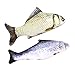 Babula 2 Piece Cat Toys, Catnip Simulation Plush Fish Toy, Grass Carp And Salmon