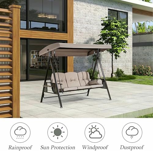 Toldo de repuesto para columpios de terraza cubierta impermeable exterior jardín 4