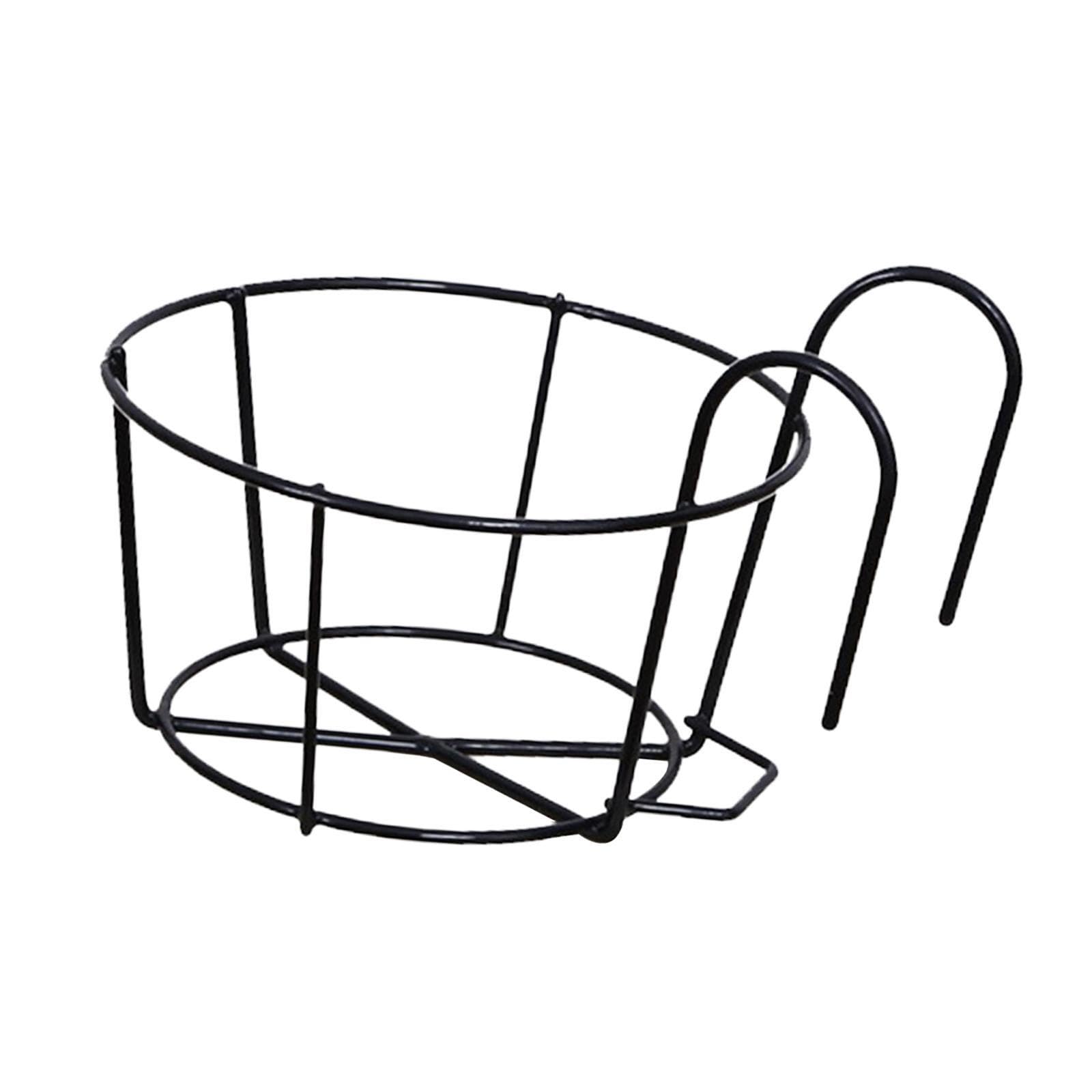 mophrati Without Any Hardware Iron Hanger Shelf For Plants Black 15cm