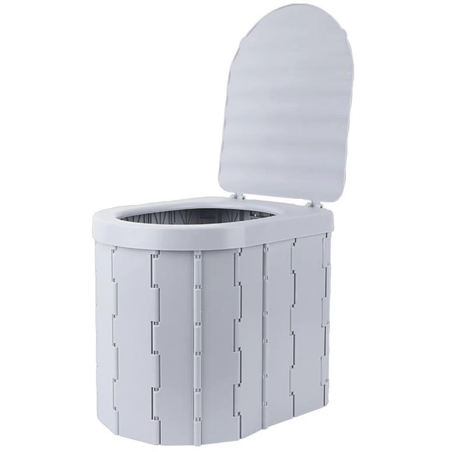 LeapLife Portable Foldable Camping Toilet for Home, Car, and Camping (Model B) Including 5 Heavy-duty Garbage Bags and 1 Foldable Organizer Bag