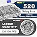 520 Pack Safety Pins, Assorted Size Bulk Silver Sewing Pins, Small & Large Heavy Duty Safety Pins for Clothes, Sewing, Art Crafts Supplies, Rust-Resistant Nickel Plated Steel