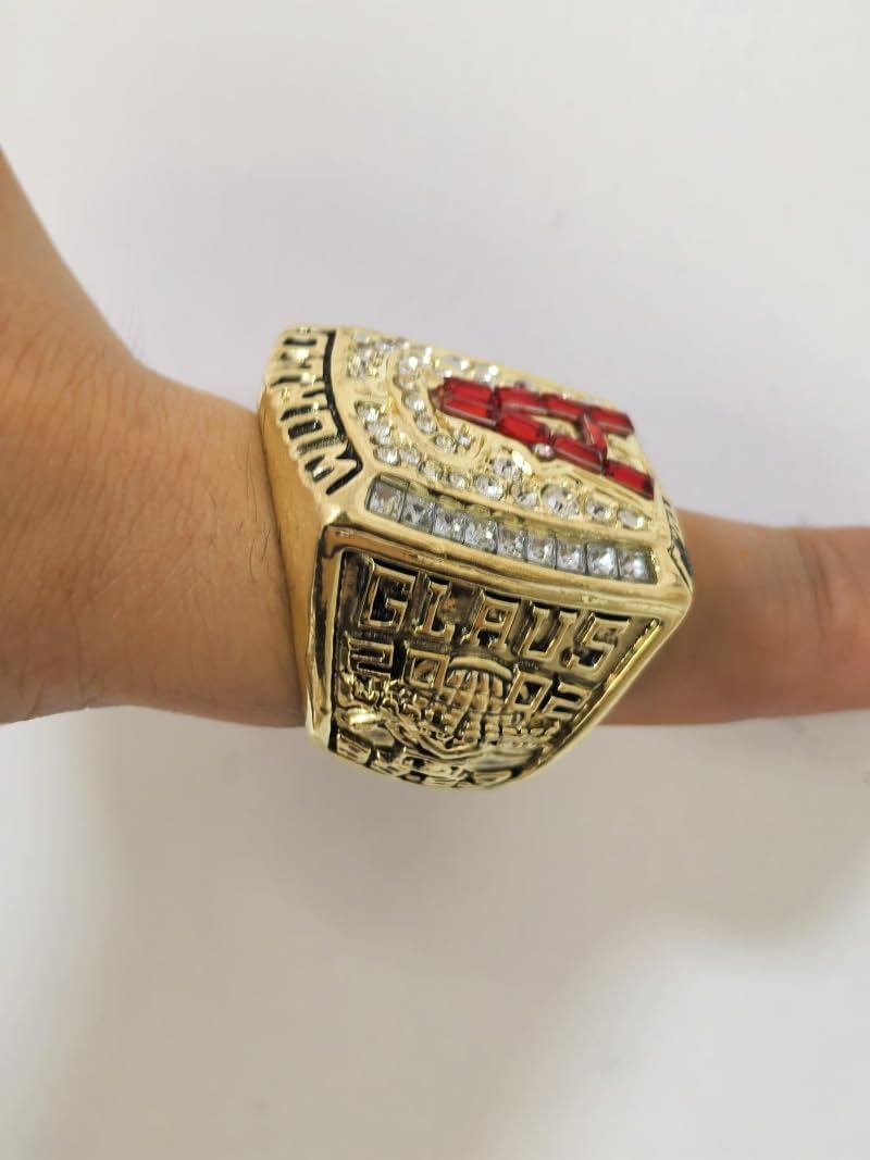 CLASSIC SERIES 2002 AnaheimCity Baseball Championship Ring #Rarity Luxury Commemorative Sports Fan Detail Gift - Glory Collect Various Festivals Occasions with Sandalwood Box