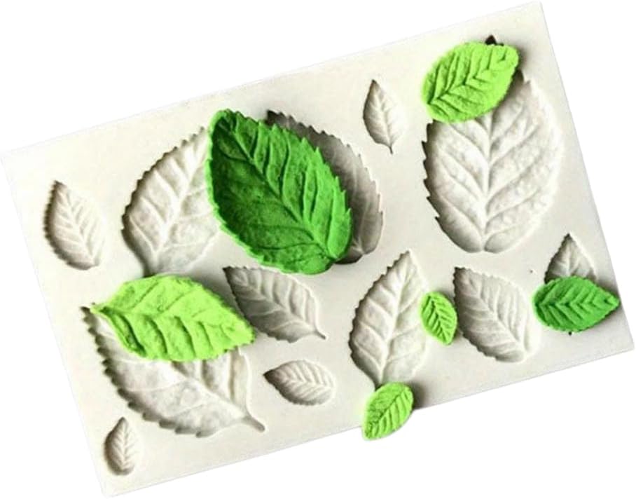 Candy Making Molds, 3D Silicone Rose Leaf Mold, Baking Decorating Tool for Home DIY Craft Supplies