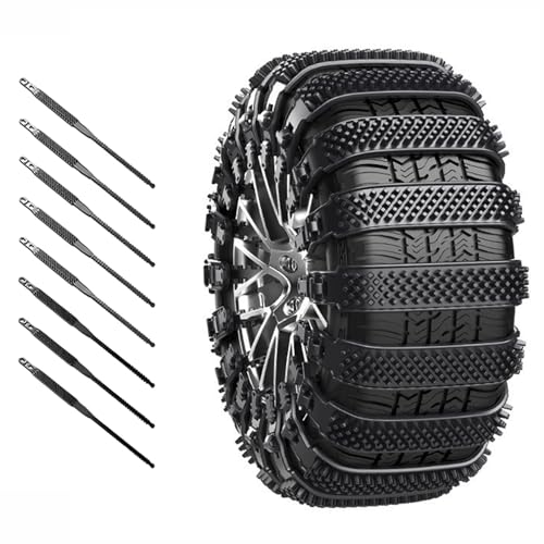 ZKXSDF Car Snow Chains for Mercedes-Benz GLK 200-400, 8pcs