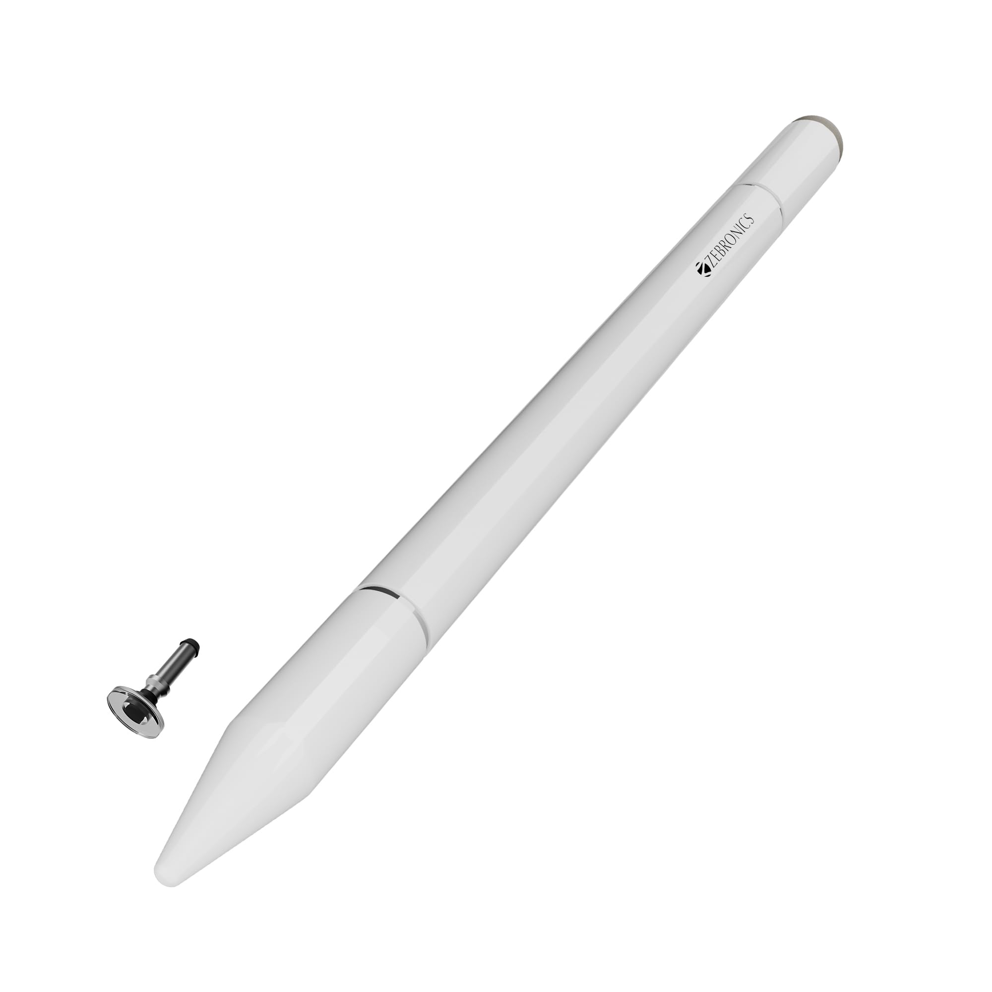 Zebronics 3-in-1 Lightweight Stylus for Touch Screen, Replaceable Disc Tip for Precision, Black Gel Pen for Notes Taking, Magnetic Body, for iPad, iPhone, Android Tablets & Phones (Stylus Lite)-image-4