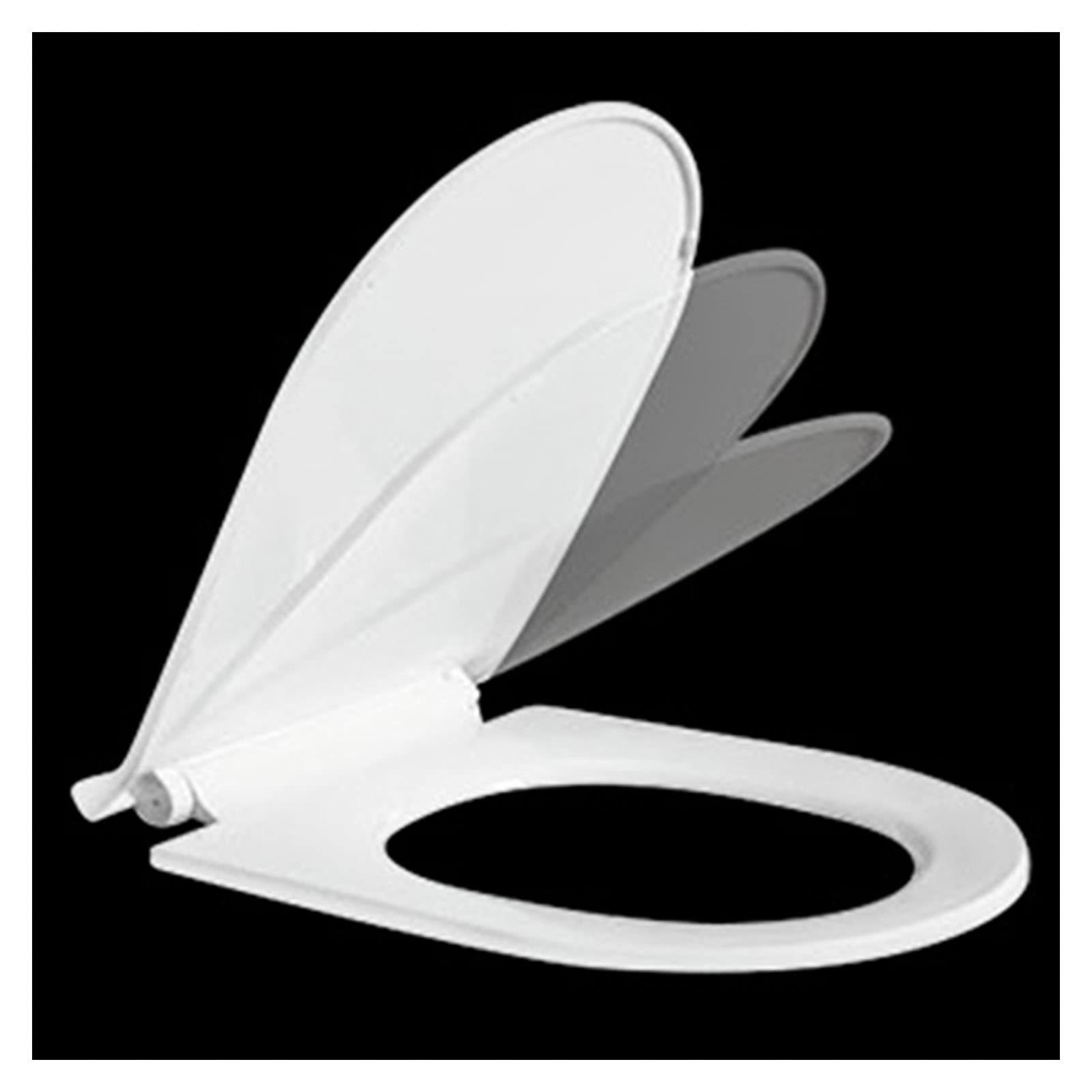 Dxpsxjl White Slow Close Elongated Toilet Seat, Comfort Fit With Quick Release Hinges And Non-Slip Bumpers, Seat, Fit, Comfort, Slow, Quick, Close, Elongated, Toilet, Adjustable