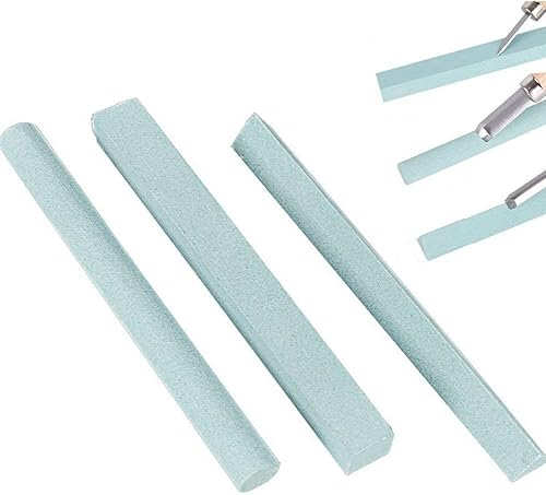 Juego de piedras de afilar piezas - Juego de piedra de afilar de cincel para herramientas de tallado de madera, paquete de 3 (piedra de afilar