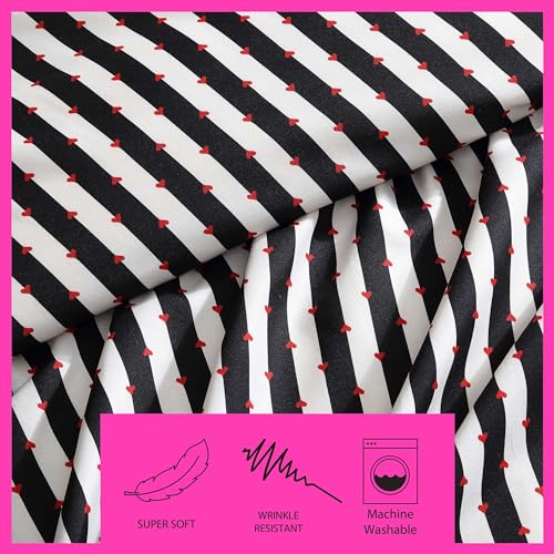 Housse de couette Betsey Johnson anti-plis pour lit double Queen size chic - 6