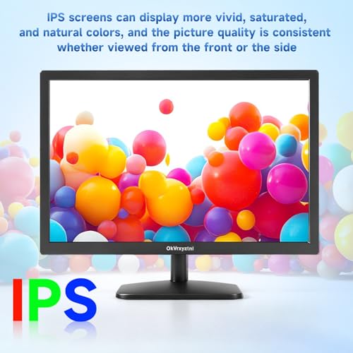 Image of OkVrxyztnl19.5 HD 1440x900 PC Monitor 75Hz Refresh Rate 5ms Built-in Speaker, HDMI x1, VGAx1 Mounting Suitable for laptops, Office Computers and desktops