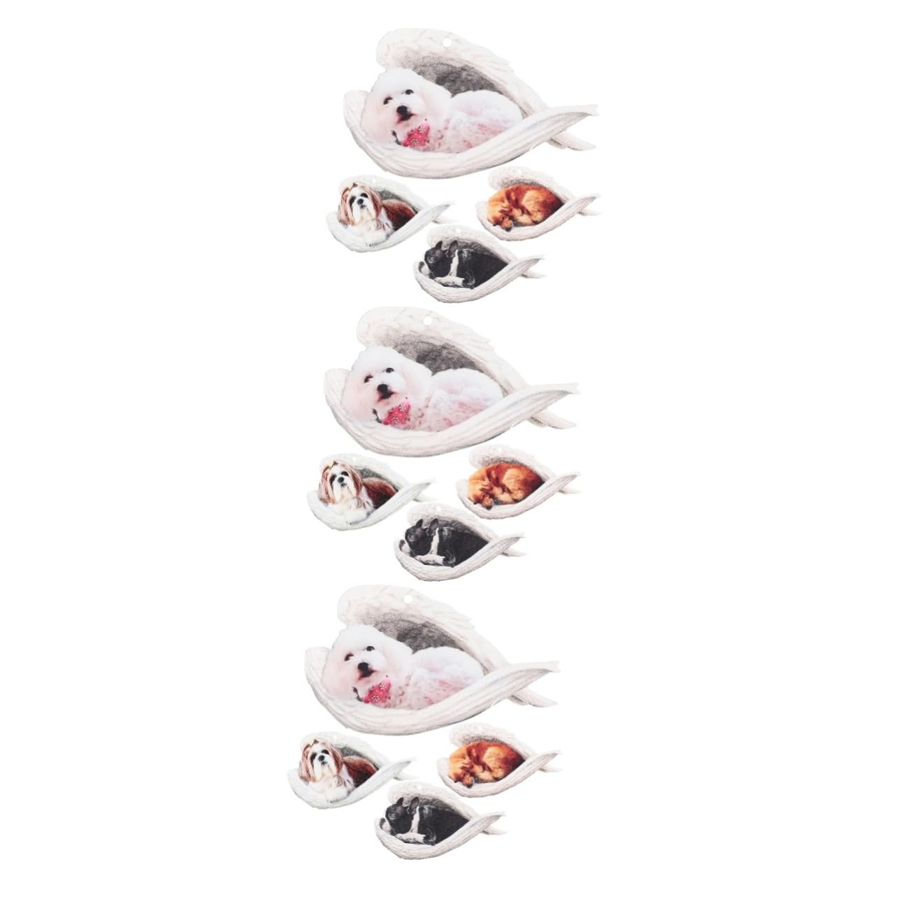 Pendentifs chien MAGICLULU 3 ensembles de charms décoratifs pour clés et téléphones
