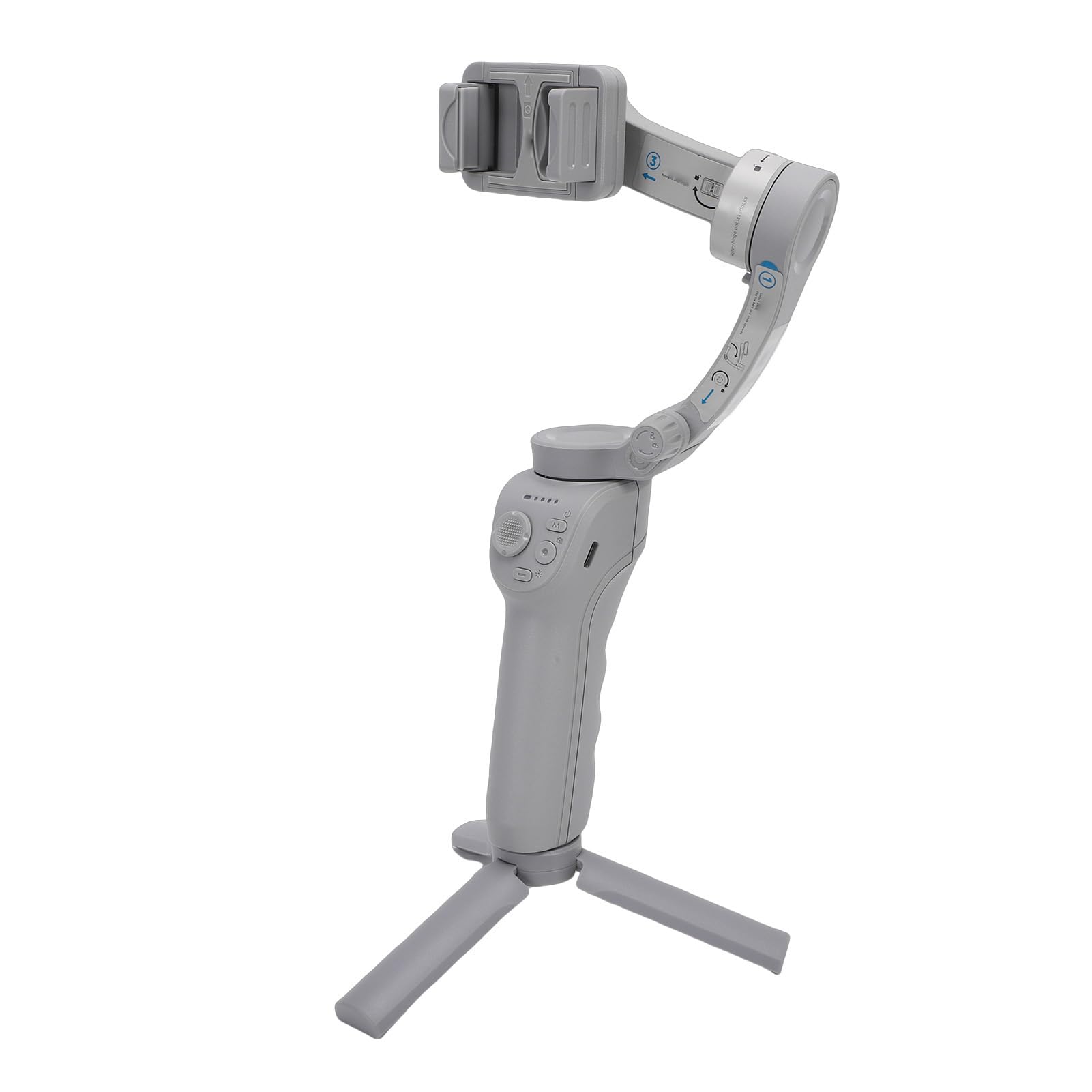 Generic Generic Estabilizador de Teléfono Portátil de 3 Ejes con Seguimiento Inteligente de IA para Grabación de Vídeo Estabilizador de Vlogging, de Mano Plegable para Aventuras, Eventos o Narración