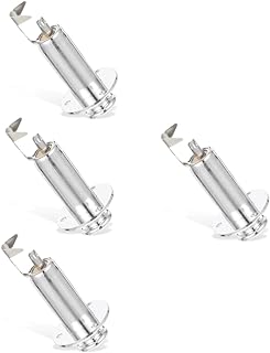 ibasenice 4pcs Guitar Bass Jack Guitar End Pin Jack Guitar Supplies Electric Guitar End Pin Plug Metal Guitar Accessory Bass Accessories Pickup Jack Socket Zinc Alloy Electronic Tool