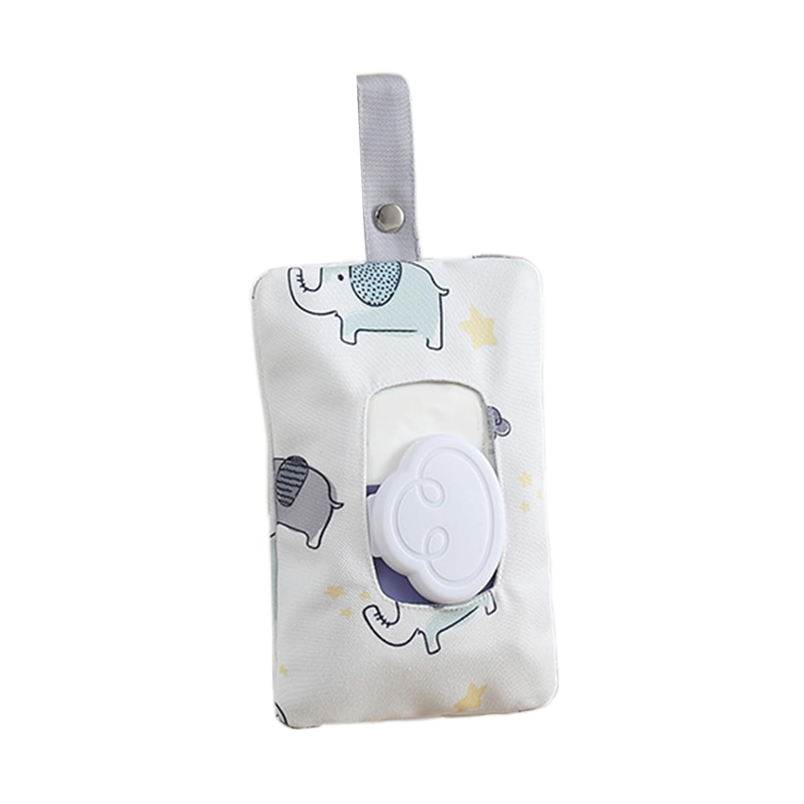 Wipe Pouch Dispenser Refillable Holder Cotton Wet Container with Hanging Strap Portable Wet Organizer
