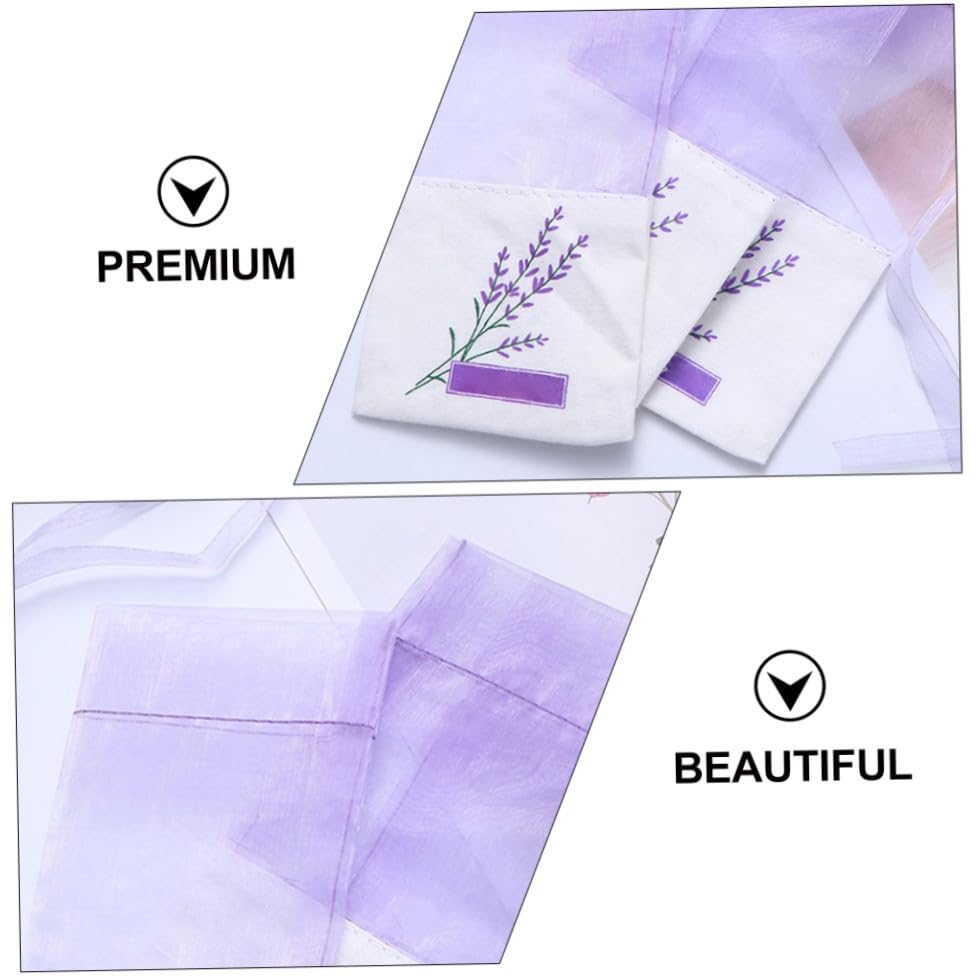 24 bolsas de saquitos de lavanda con cordón para aroma miniatura 3