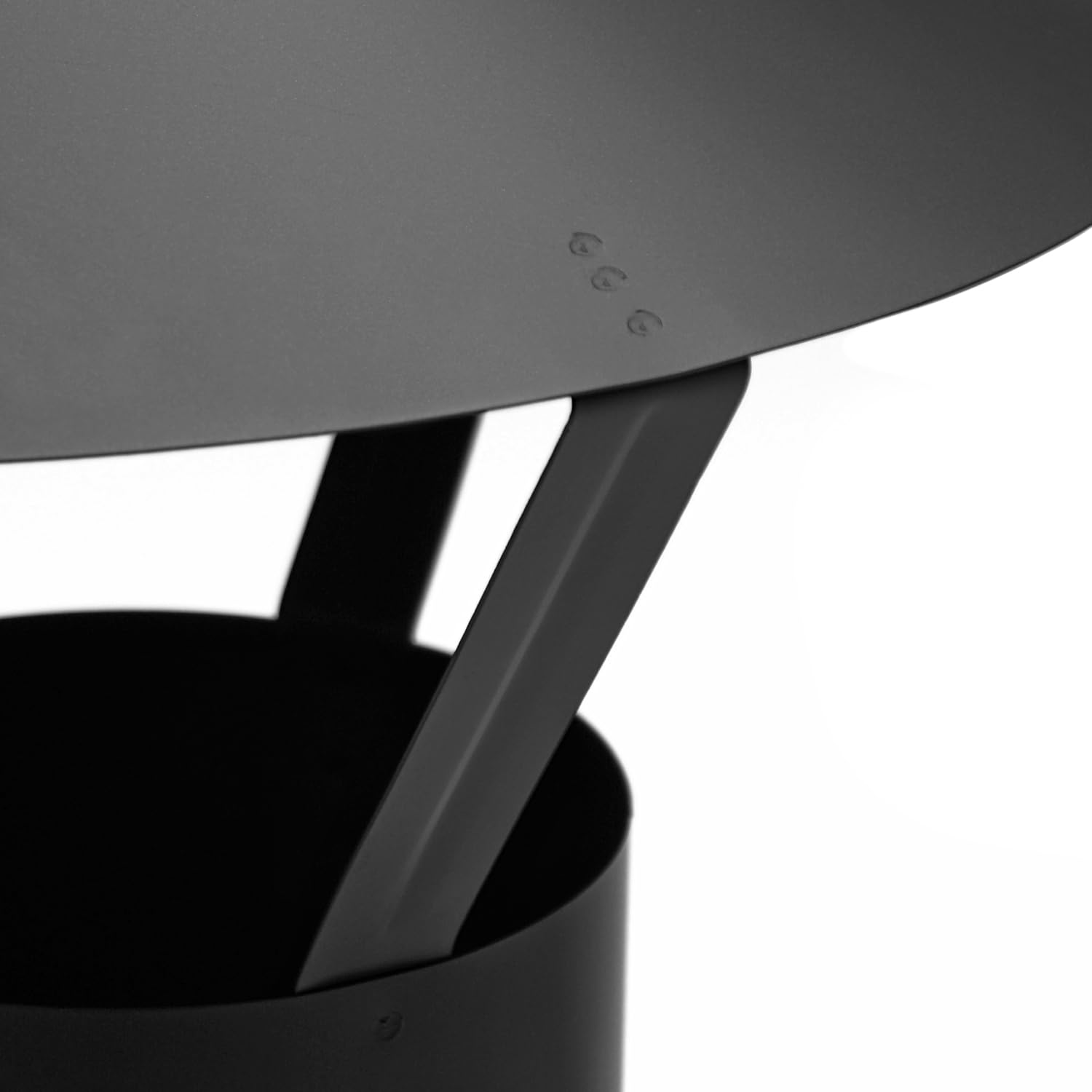 raik Rauchrohr Regenhaube für Ø150 mm Rauchrohre Schwarz einwandig 0,6 mm Stärke feueraluminiert wetterfest Gesamthöhe 435 mm