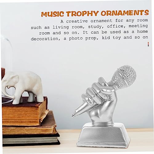 ifundom Troféu De Microfone Presente Para Crianças Microfone Para Música Esportes Decoração Prêmios