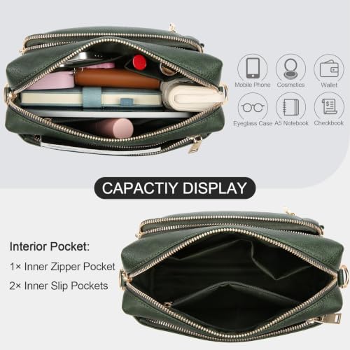 Image of Vegan Leather Crossbody Bags for Women Anti theft Purses and Handbag