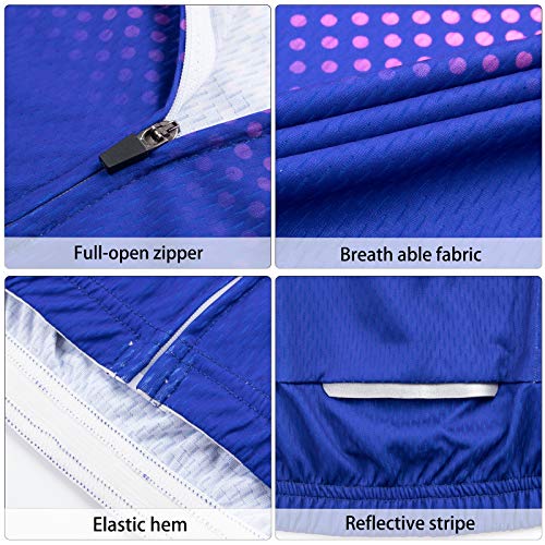 LEADER CYCLING Men's Cycling Jerseys Quick Dry Biking Shirt Summer Short Sleeve
