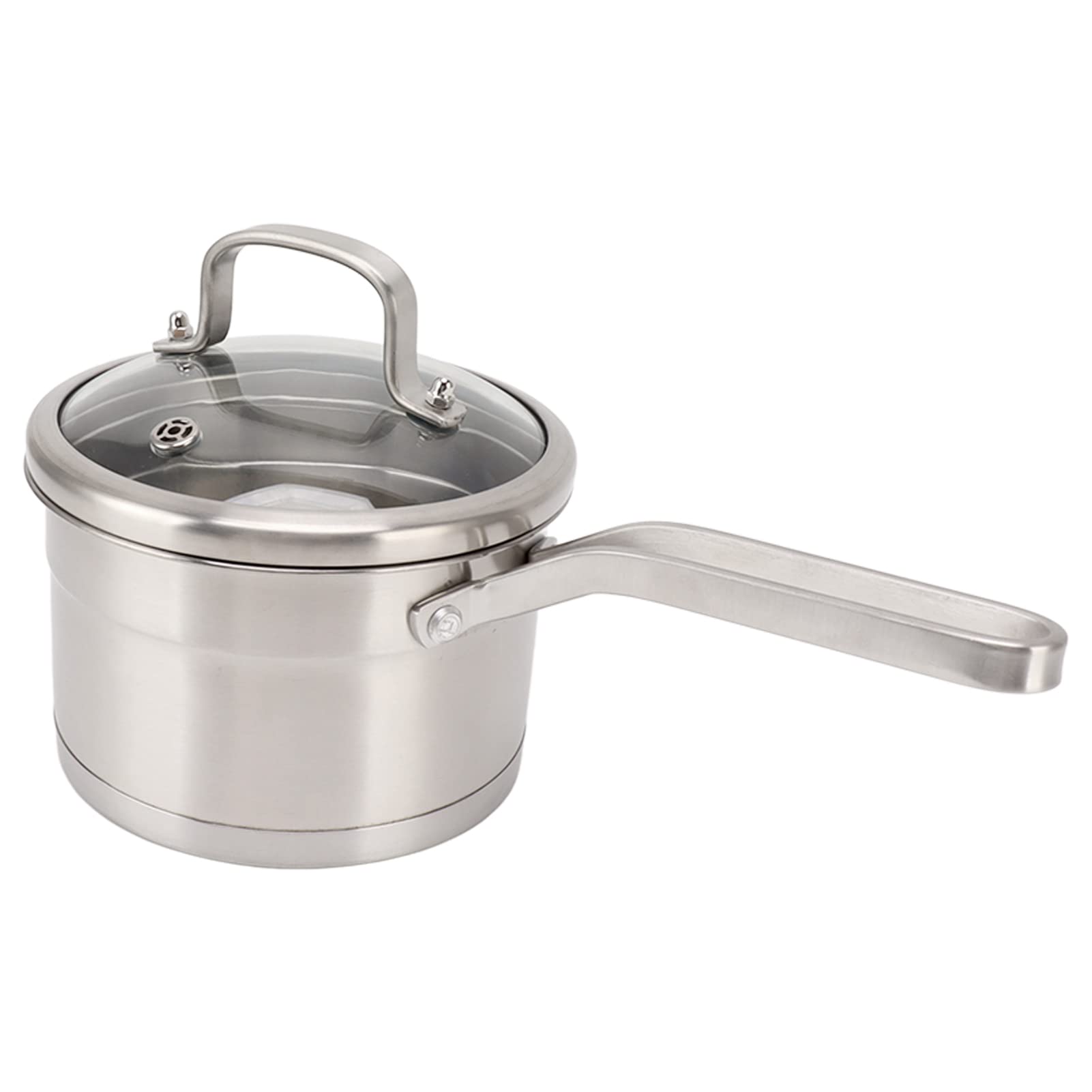 Cacerola para de Acero Inoxidable, Olla de Inducción Antiadherente con Fondo Grueso 304, Olla para Sopa Resistente con un para Calentar Uniformemente en Estufas Eléctricas de Gas de
