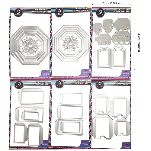 Matrices de découpe boîte à friandises en métal pour scrapbooking et découpe de cartes