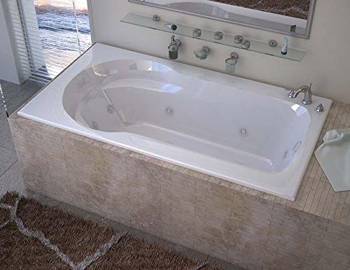 Venzi Elda 32 x 60 Rectangular Whirlpool Jetted Bathtub with Left Drain By Atlantis