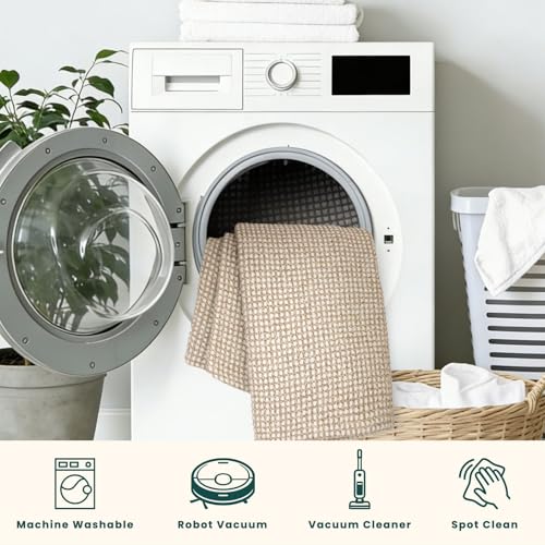 Tapete decorativo lavado 3x4 KOZYFLY trenzado miniatura 6