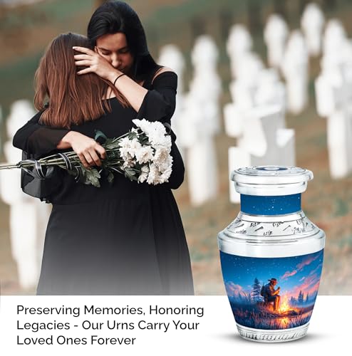 Image of Cowboys Urn - Human Urns for Ash - 3 Inch - Pack of 1 - Small Ashes Keepsake - Cremation Urns for Men & Women - Miniature Keepsake Urn for Adult