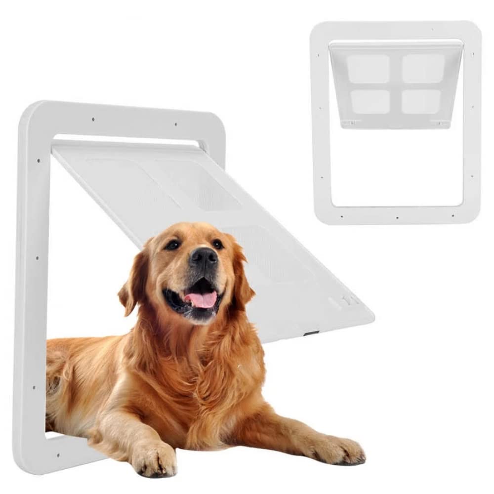 YXSH Haustier-Hundetür Mit Magnetischer Klappe Fenstertür Anti-Biss-Tür Für Kleine Hunde Katzen Katzen Hunde-L