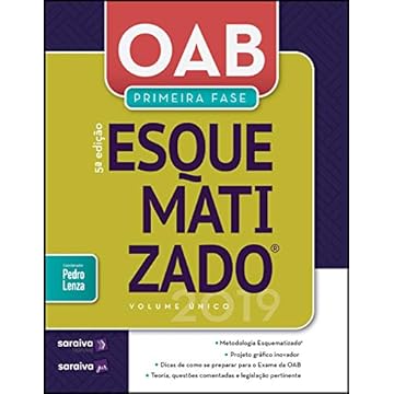 Capa do livro OAB esquematizado® : Volume único : 1ª fase - 5ª edição de 2019: Primeira Fase