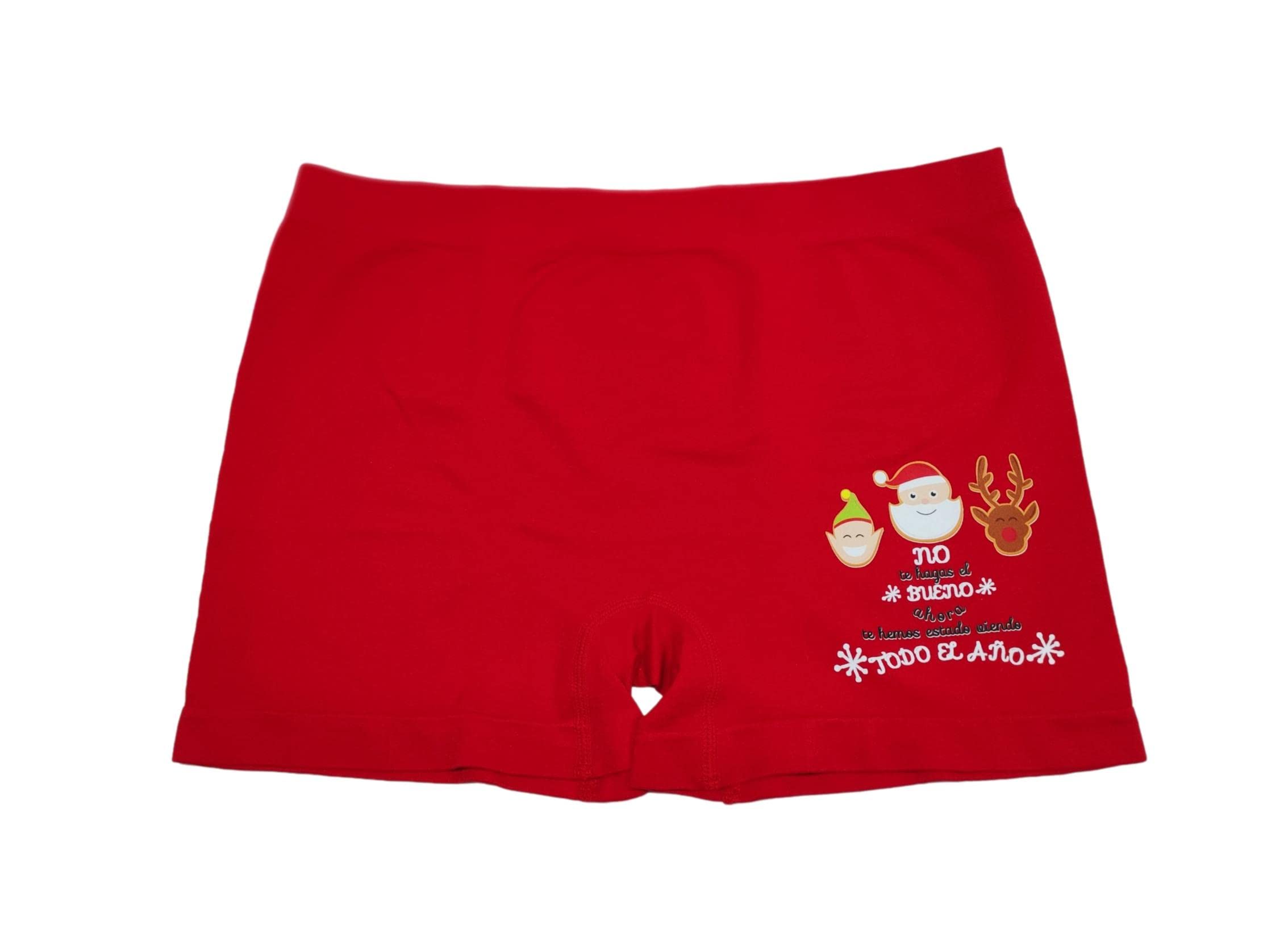 Boxer Hombre Navidad Papa Noel No te Hagas el Bueno Ahora, te Hemos Estado Viendo Todo el año (S, Slip Hombre Boxer)