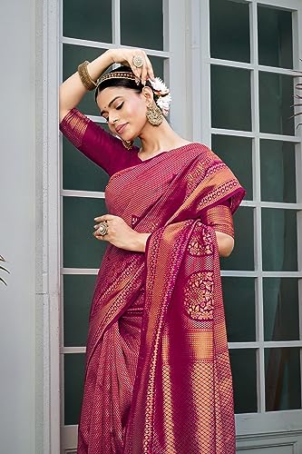 Image of Glory Sarees Women's Banarasi Silk Saree With Blouse Piece (Premium Silk107 Parent)
