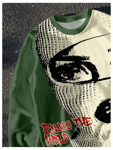 SOLY HUX Sweatshirts for Men Graphic Letter Print Crew Neck Long Sleeve Streetwear Pullover Top3