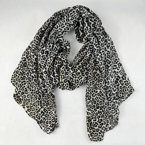 Fashion Leopard Print Scarf For Women Summer Light Soft Long Scarf Wrap Shawl2