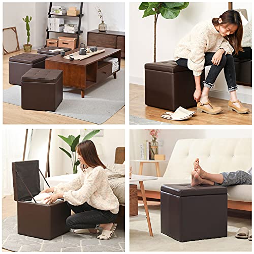 Tabouret de rangement ottoman pour désencombrer les petits salons - 8