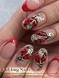  Ladybug Nails: Wie man rote Französisch Maniküre mit atemberaubenden 3D Marienkäfer Nail Art Dekorationen Erstellen?