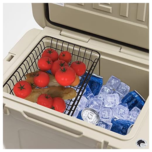 Cooler Basket for YETI Tundra Haul, Wire Cooler Rack for YETI Roadie 48, Roadie 60 and Tundra Haul Wheeled Ice Chest, Inside Dry-Goods Basket for YETI Haul