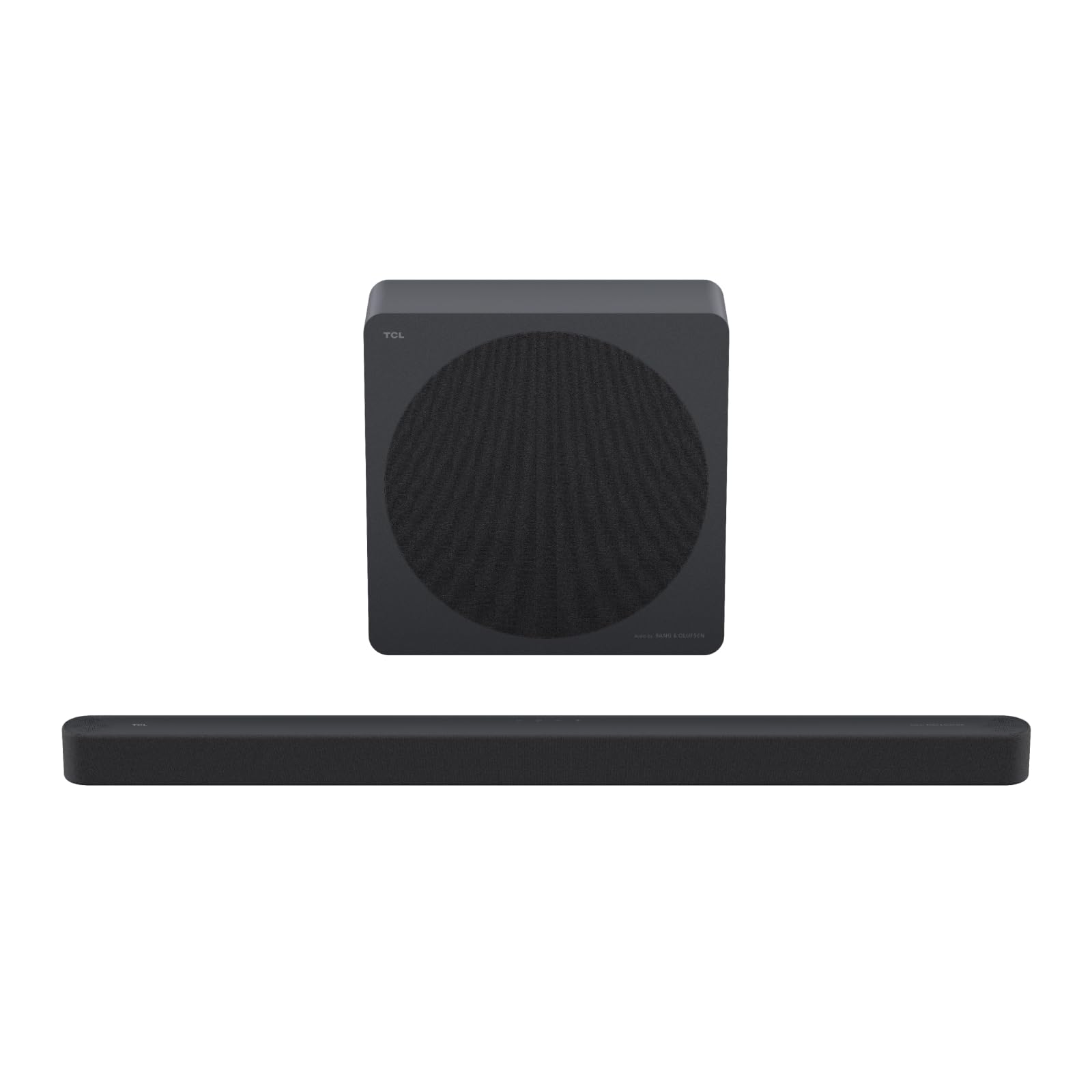 TCL A65K Barra de Sonido 3.1.2ch, Audio by Bang & Olufsen, Subwoofer Inalámbrico, 460W, Dolby Atmos & DTS:X, HDMI eARC, Bluetooth 5.3, Montaje en Pared, Control por App
