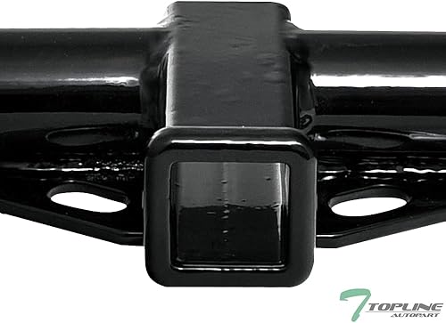 Miniatura 6 de Clase 3 III - Tubo receptor negro de 2 pulgadas para parachoques trasero para remolque de remolque compatible con Honda Odyssey 99-17